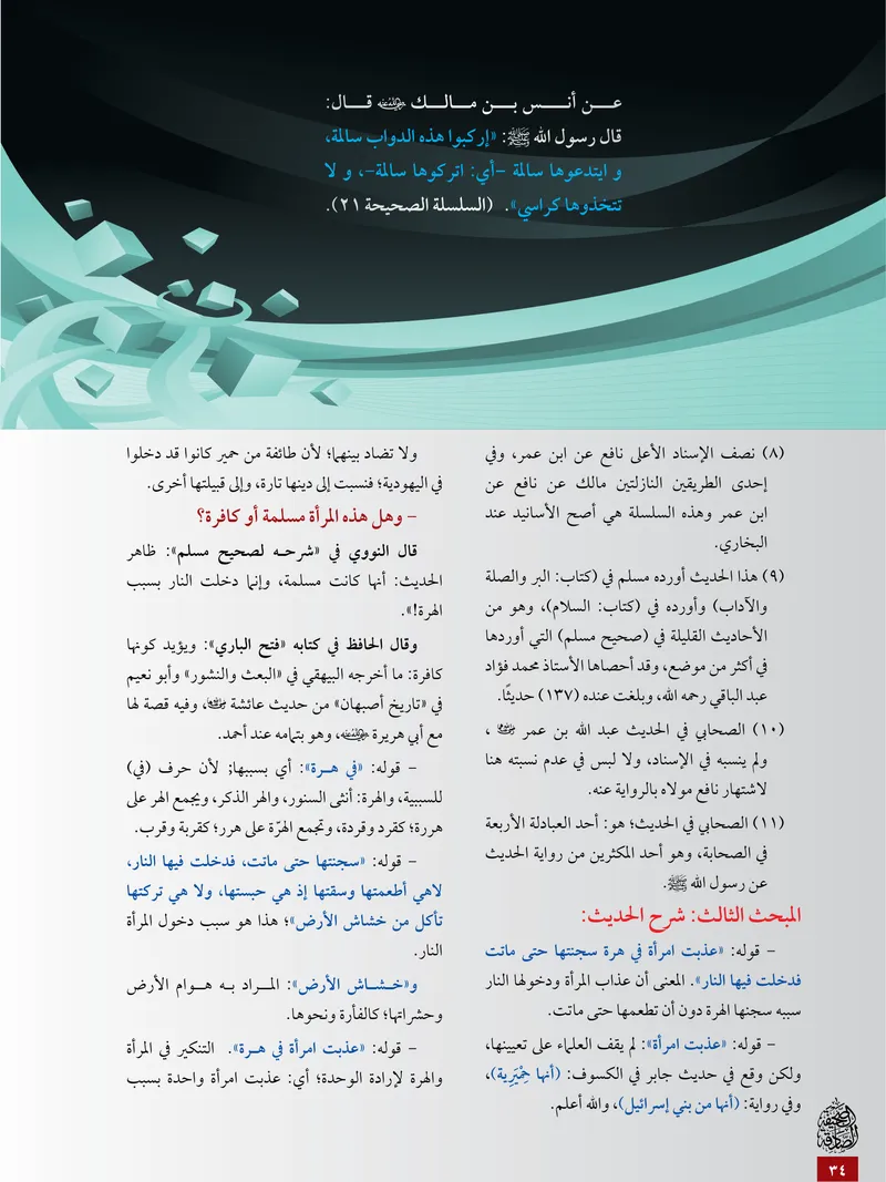 الصحيفة الصادقة، العدد ٥، الصفحة ٣٤ كما طُبعت