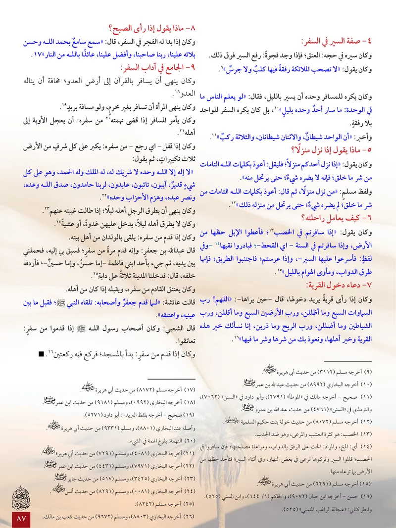 الصحيفة الصادقة، العدد ٦، الصفحة ٨٧ كما طُبعت