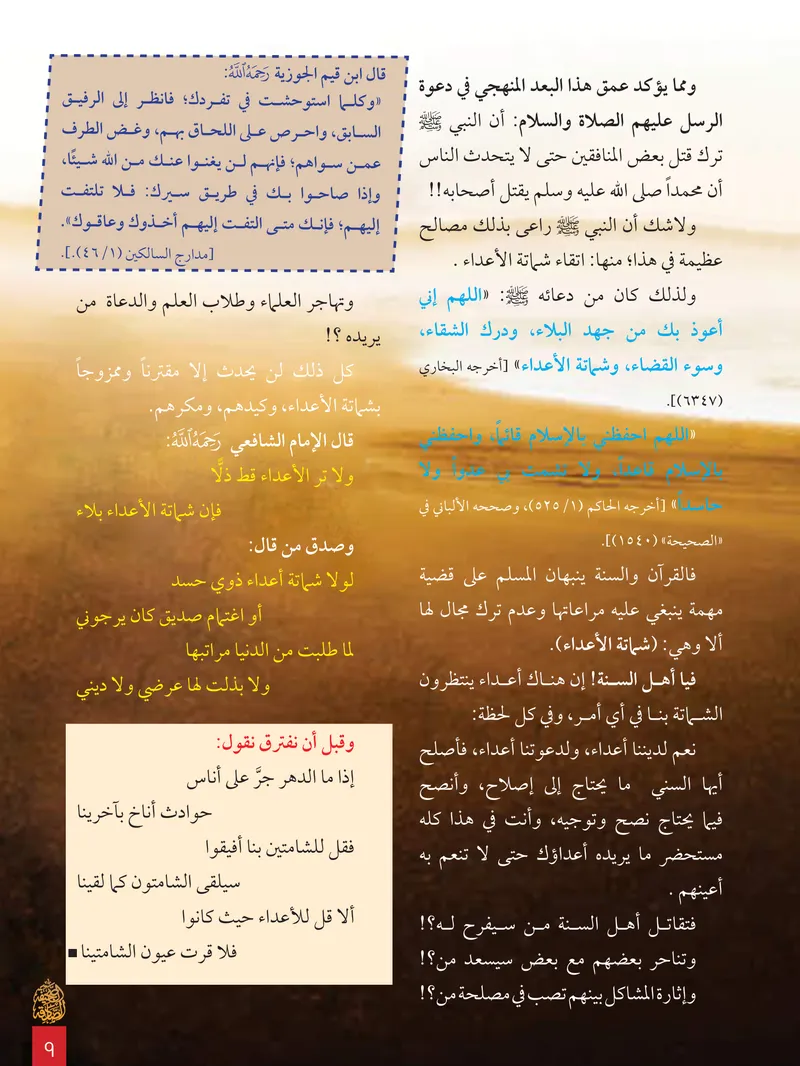 الصحيفة الصادقة، العدد ٨، الصفحة ٩ كما طُبعت